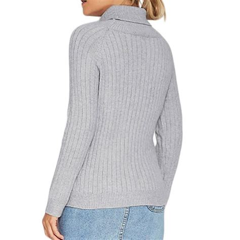Hualong Pure Color Long Sleeve Turtleneck Cable Knit Sweater Online