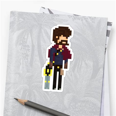 Graves The Pixel Outlaw Sticker By Pixel League Redbubble