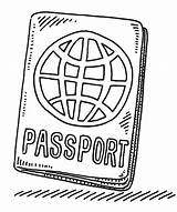 Passport Passeport Istockphoto sketch template