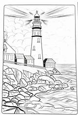 Colorir Mykinglist Lighthouse sketch template