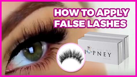 how to apply false lashes youtube