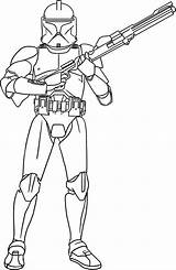 Coloring Pages Stormtrooper Trooper Clone Wars Star Comments sketch template