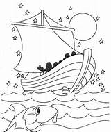 Jesus Coloring Calms Storm Boat Sea Pages Galilee His Color Vbs School Followers Crossed Being Bible Boats Getcolorings Sheet Printable sketch template