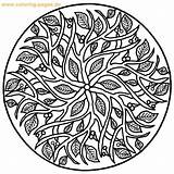 Mandala Coloring Pages Printable Mandalas Adult Book Colouring Getcoloringpages Colorear Color Adults Hard sketch template