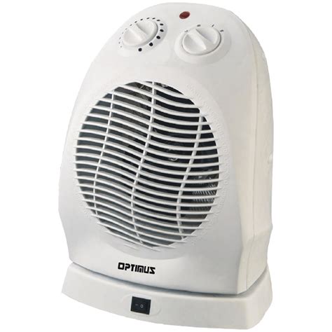 optimus   portable oscillating fan heater  thermostat walmartcom