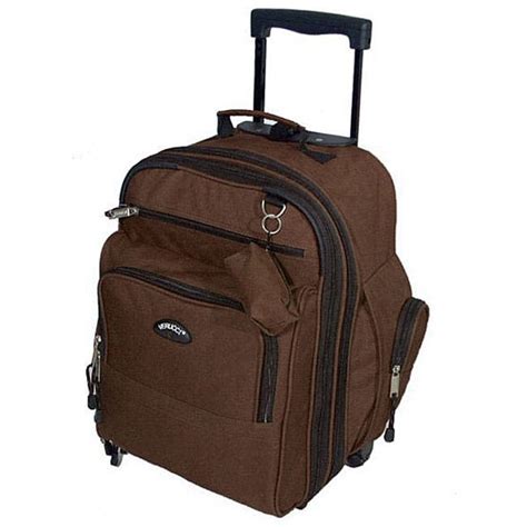 verucci flight brown carry  rolling backpack  overstockcom shopping great deals