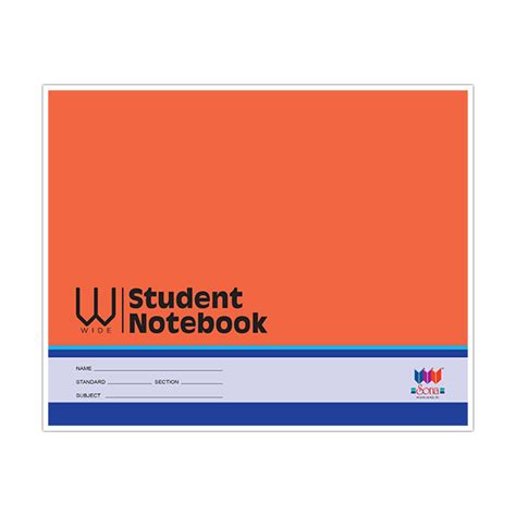 wide student notebook answer sheet notebook sona edons