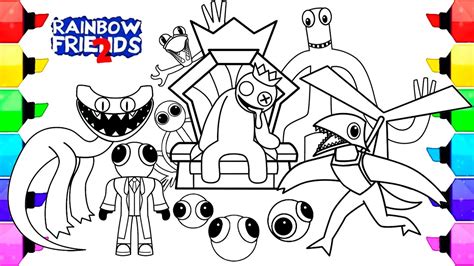 rainbow friends coloring pages print  colorcom coloring library