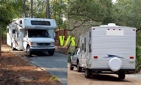 travel trailer  class  motorhome  pros  cons comparison camper grid