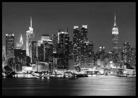 york skyline poster fotokunst staedte und architektur schwarz weiss