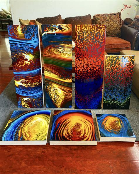 collection  acrylic resin paintings ive   rwoahdude