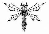 Dragonfly Tribal Tattoo Insect Outline Designs Tattoos Deviantart Drawing Stencil Getdrawings Meaning Login King Original sketch template