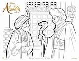 Aladdin Sultan Jafar sketch template