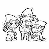 Elf Coloring Pages Christmas Printable Clip Print Clipart Children Elves Outline Shelf Waves Kids Pagesfree Three Wikiclipart Clipartmag Clipground sketch template