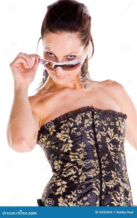 sassy woman stock photo image  woman lace sunglasses