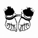 Hands Handcuffs Drawing Getdrawings Stencil sketch template