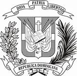 Dominican Flag Drawing Republic Arms Coat Drawings Getdrawings Paintingvalley sketch template