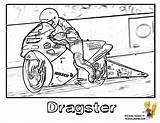 Coloring Pages Motorcycle Dragster Racing Colouring Moto Motorbikes Popular sketch template