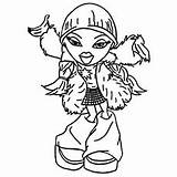 Coloring Bratz Pages Jade Printable Fianna Top sketch template