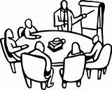 Conference Meeting Clip Clipart Group Room Table Round Preparation Cliparts Paper Read Clipartmag Audience Presentations Use Just Delk Army General sketch template