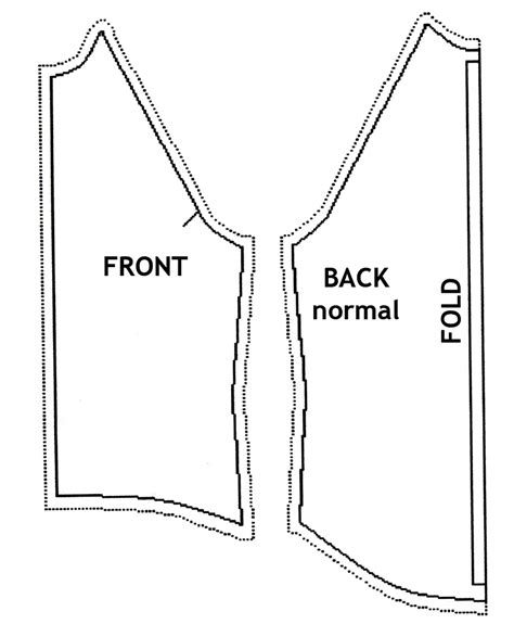 printable vest pattern printable blank world