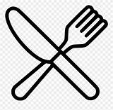 Cubiertos Fork Knife Luncheon Cutlery Onlinewebfonts Pinclipart Clipartkey sketch template