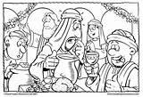 Turns Cana H2o Feast Kennedy Parable Gospels Banquet Jesús sketch template