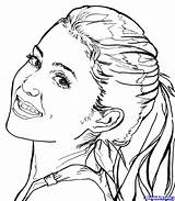 Ariana Grande Coloring Pages Color Drawing Colorings Printable Drawings Getdrawings Getcolorings Print Human sketch template