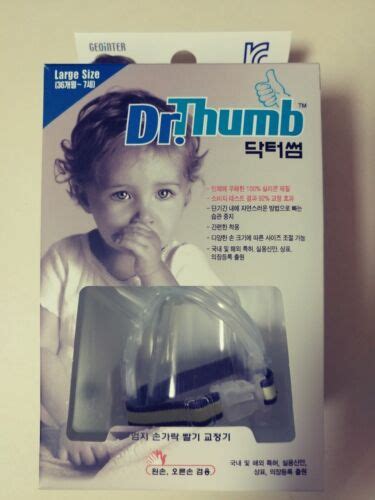 Dr Thumb Stop Sucking Thumb Finger Protect Guard Large Size 36m~7y Ebay