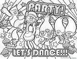 Trolls Coloring Pages Poppy Characters Movie Bubakids Trol Disney sketch template