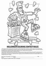 Coloring Contest Halloween Printable Pdf Sheet sketch template