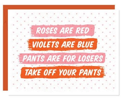 Roses Are Red Violets Are Blue Pants Are For Losers