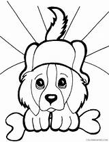 Coloring4free Puppies Coloring Pages Bone Holding Related Posts sketch template
