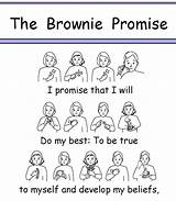 Promise Brownie Sign Language Girl Brownies Scout Bsl Scouts Guides British Activities Badge Daisy Guide Badges Meeting Rainbow Law Learn sketch template