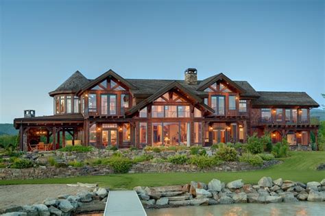 Sandpoint Idaho Timber Frame Home Traditional Exterior