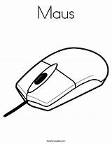 Worksheet Coloring Mouse Computer Maus Kindergarten Kids Twistynoodle Tracing Class Worksheets Outline Drawing Print Noodle Getdrawings Built California Usa Skills sketch template