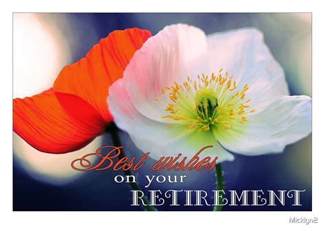 wishes   retirement poppies  micklyn redbubble