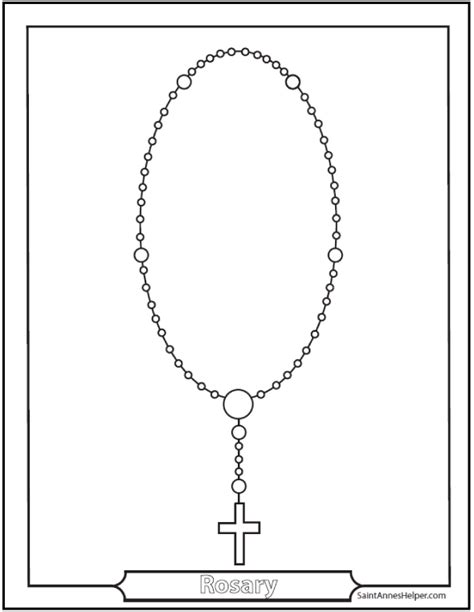 rosary coloring pages  mysteries   rosary