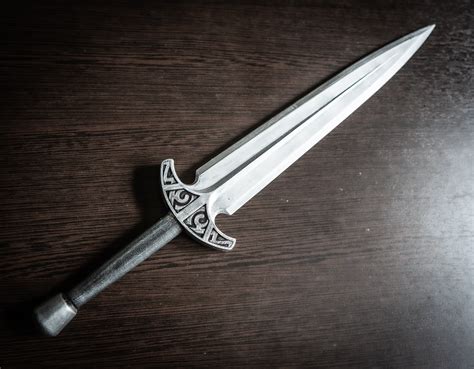 skyrim steel dagger replica elder scroll props elder etsy