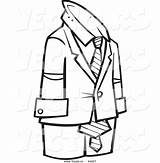 Coloring Suit Cartoon Man Sut Empty Outline Business Clothing 1024 Clipart Royalty Stock 04kb sketch template