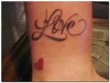 Pictures of One Love Tattoo Designs