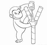 Glue Coloring Curious George Put Some Bottle Netart Pages Template sketch template
