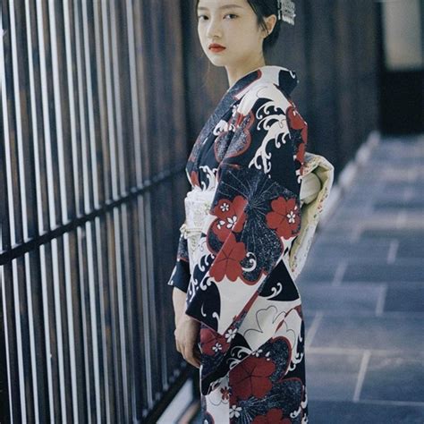 الملابس العرقية اليابانية التقليدية كيمونوس تأثيري يوكاتا المرأة زي