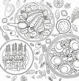 Gastronomie sketch template