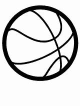 Coloring Pages Ball Basketball Library Clipart sketch template
