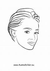 Kurzhaarschnitt Gesichter Ausmalbild Ausmalbilder Frisuren sketch template