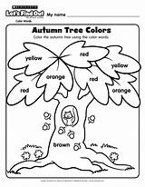 Preschool Early Autumn Fall Tree Activities Scholastic Coloring Worksheets Pages Colors Trees Childhood Let Find Printable Kindergarten Kids Thanksgiving Magazine sketch template
