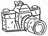 Camera Coloring Pages Drawing Clipart Kids Simple Popular Getdrawings Library Adults sketch template