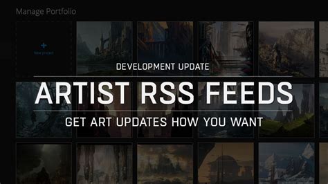 artist rss feeds artstation magazine