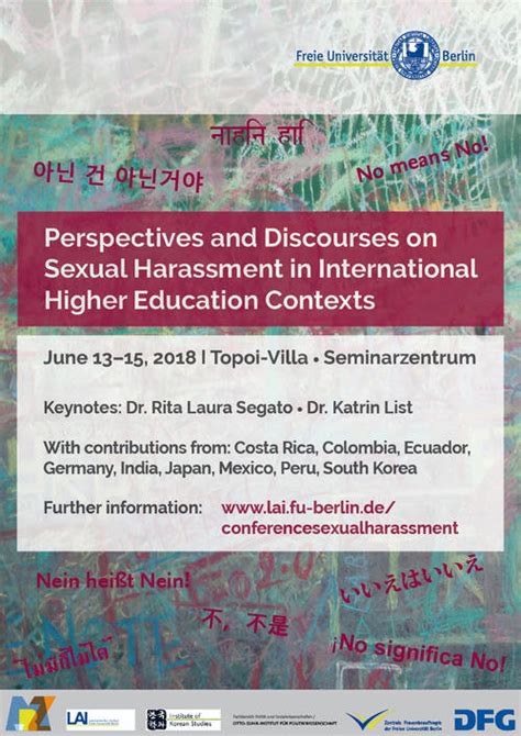 Transnational Research Cooperation “sexual Harassment In Higher